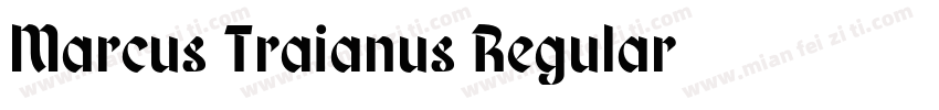 Marcus Traianus Regular字体转换